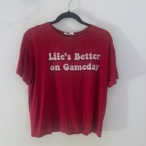 Life’s better on Gamedays tee
